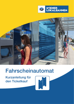 Fahrscheinautomat - Wiener Lokalbahnen