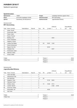 HVN/BHV 2016/17