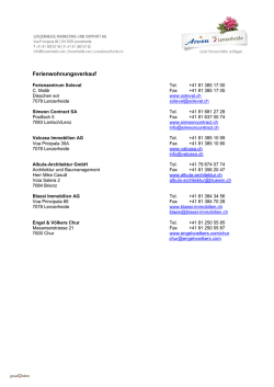 Ferienwohnungsverkauf