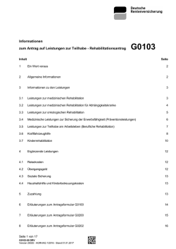 Informationen zum Antrag auf Teilhabe
