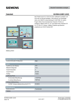 Datenblatt 6AV6644-0AB01-2AX0 - Siemens Industry Online Support