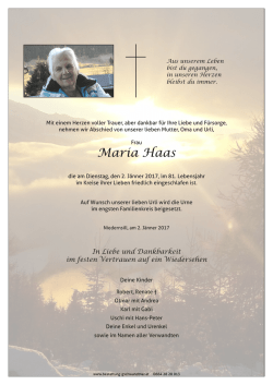 Haas Maria - VA