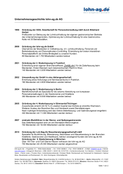 1. Unternehmensgeschichte der lohn
