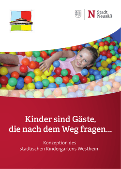 Konzeption Kindergarten Westheim - Neusäß