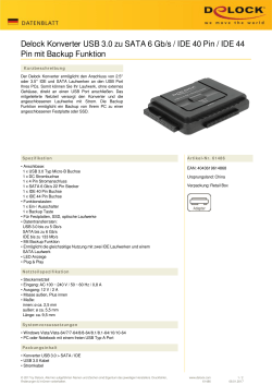 Delock Konverter USB 3.0 zu SATA 6 Gb/s / IDE 40 Pin / IDE 44 Pin