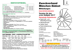 Abfallkalender Hohenbrunn - Zweckverband M&uuml;nchen
