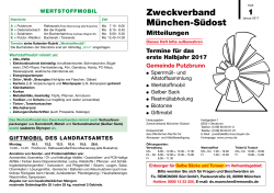 Abfallkalender Putzbrunn - Zweckverband München