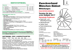 Abfallkalender Putzbrunn - Zweckverband M&uuml;nchen