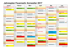 Jahresplan - Feuerwehr Annweiler
