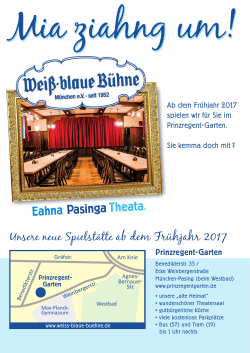 Eahna Pasinga Theata. - Wei&szlig;-blauen