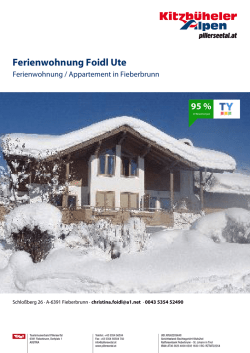 Ferienwohnung Foidl Ute in Fieberbrunn