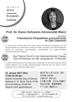 Prof. Dr. Karen Schramm (Universität Wien)