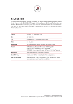 Silvester - Ch&auml;rnsmatt Rothenburg