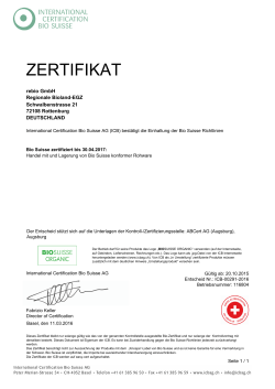 zertifikat - rebio GmbH