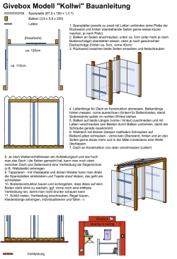 Givebox Modell "Kollwi" Bauanleitung