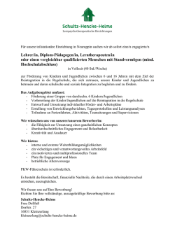 Dieses Stellenangebot als PDF herunterladen - Schultz