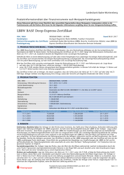 LBBW BASF Deep-Express-Zertifikat - lbbw