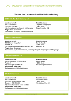 DVG - Deutscher Verband der Gebrauchshundsportvereine