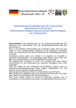 Jahresabschlussschie&szlig;en bei den heimischen