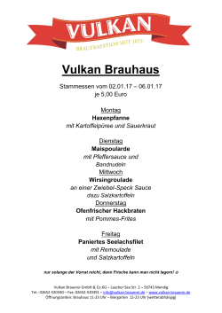 Vulkan Brauhaus - Vulkan Brauerei