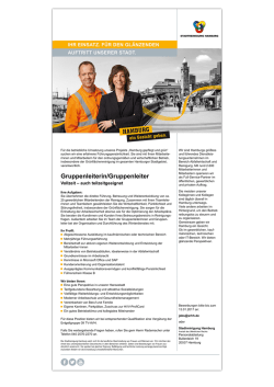 Gruppenleiterin/Gruppenleiter