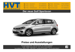Golf Sportsvan - HVT Automobile GmbH