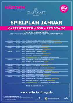 spielplan januar - Pfefferberg Theater