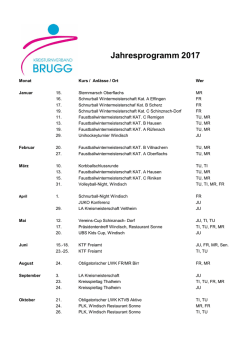 Jahresprogramm 2017