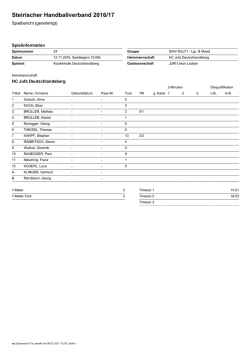 Steirischer Handballverband 2016/17
