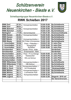 RWK Schießen 2017 - Bahnhofskompanie