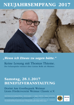 Dorint Am Goethepark Weimar Lions F&ouml;rderverein Weimar Classic eV