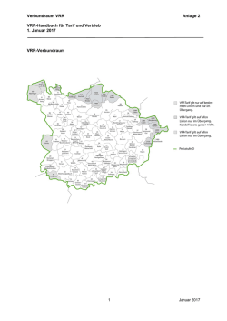 Verbun VRR-Ha 1. Janu VRR-Ve ndraum VR andbuch fü uar 2017