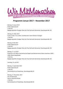 Programm 2017