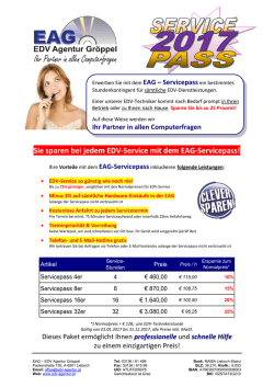 Servicepass - EAG - EDV Agentur Gröppel