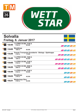 Programm - Wettstar