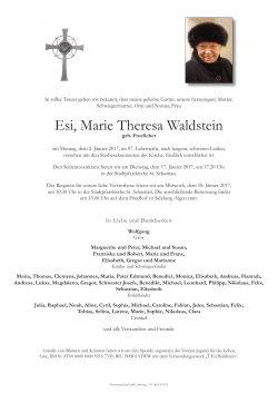 Esi, Marie Theresa Waldstein - Bestattung Jung, Salzburg