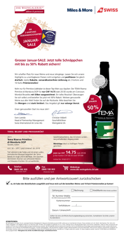 januar- sale - Die Weingalerie