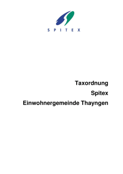 5 Spitex Taxordnung