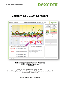Dexcom STUDIO® Software