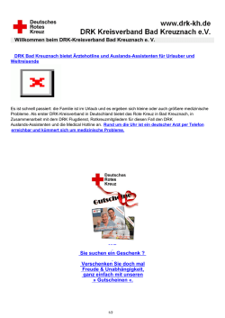 drk-kh.de | Willkommen beim DRK-Kreisverband Bad Kreuznach e. V.