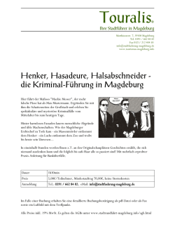 INFO Kriminal-F&uuml;hrung Magdeburg