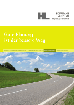 Gute Planung ist der bessere Weg - Hoffmann
