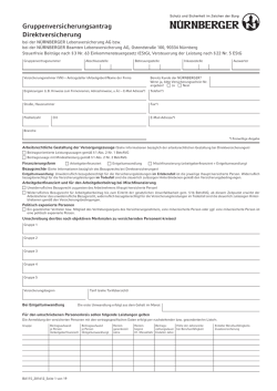 Gruppenversicherungsantrag Direktversicherung (BA115 bef&uuml;llbare