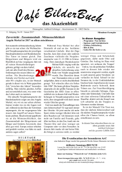 Januar 2017 - das Akazienblatt