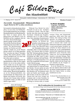Januar 2017 - das Akazienblatt
