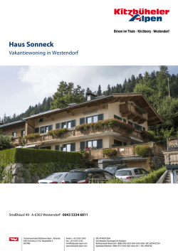 Haus Sonneck in Westendorf