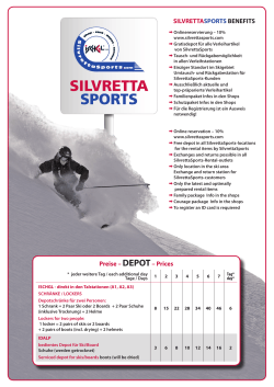 Depotpreise - Silvretta Sports