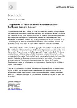 J&ouml;rg Meinke ist neuer Leiter der Repr&auml;sentanz der