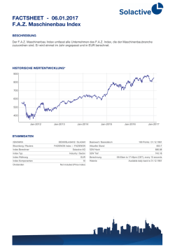 FACTSHEET - 04.01.2017 FAZ Maschinenbau Index
