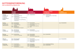 GOTTESDiENSTORDNuNG